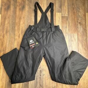 Mutusnow Bib Snow Pants Women's 2XL Black Skiing Waterproof Breathable NWT 6697